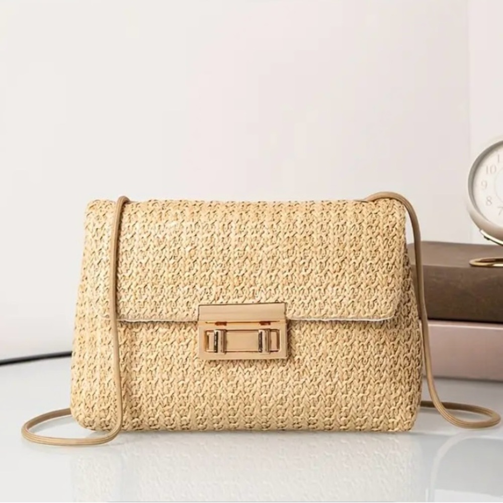 NWOT Tan Woven Micro Crosby with Interchangeable Strap